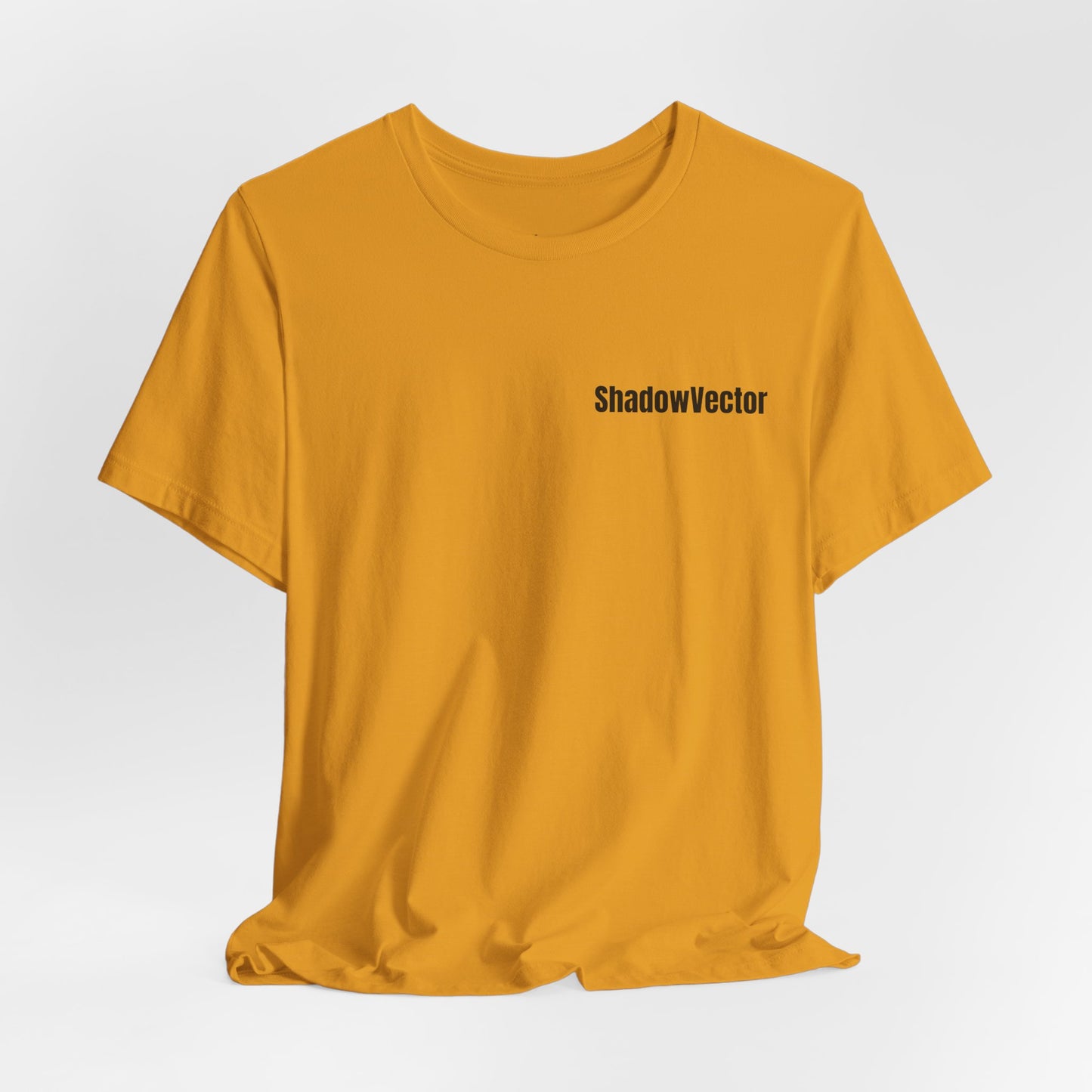 ShadowVector Geometric Wolf Graphic Mustard T-Shirt
