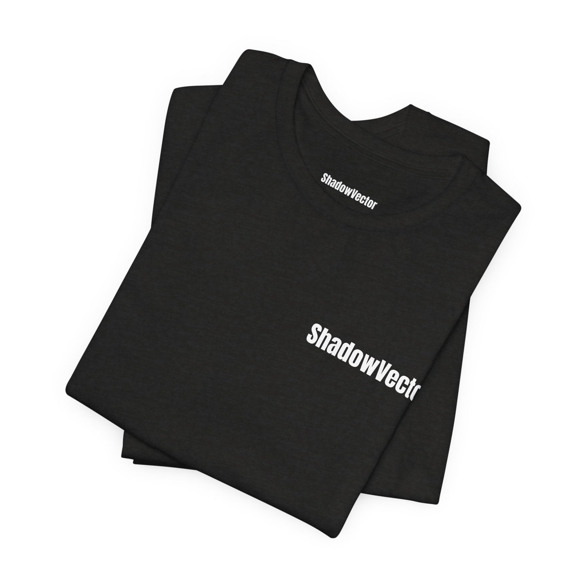ShadowVector: Geometric Wolf Tee Black Heather