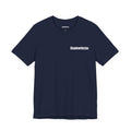 ShadowVector: Geometric Wolf Tee Navy