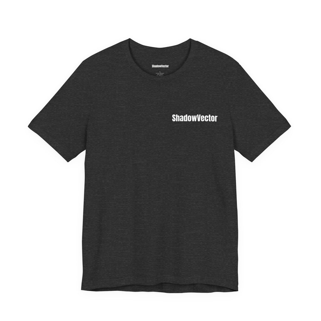 ShadowVector Geometric Wolf Dark Grey Heather Graphic T-Shirt