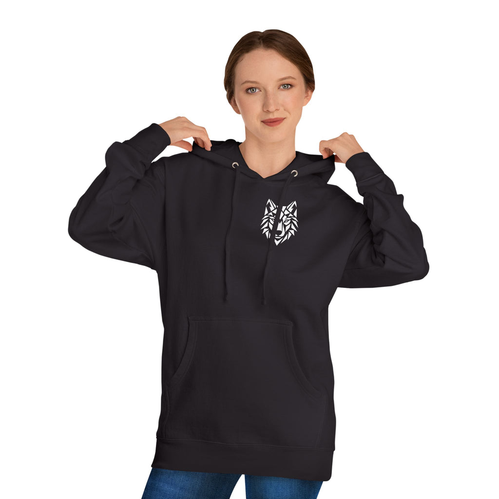 ShadowVector Essential Wolf Hoodie Black