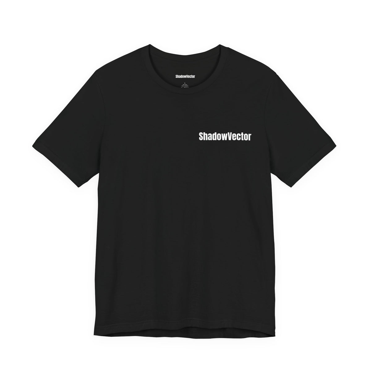 ShadowVector: Geometric Wolf Tee Black