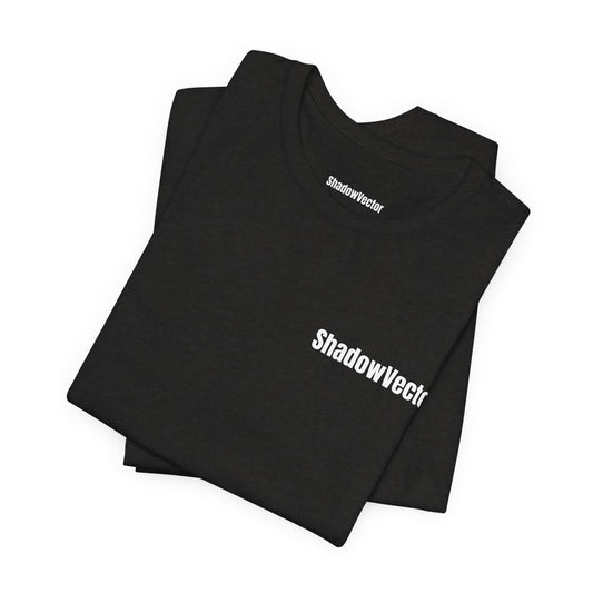 ShadowVector: Geometric Wolf Tee Black Heather