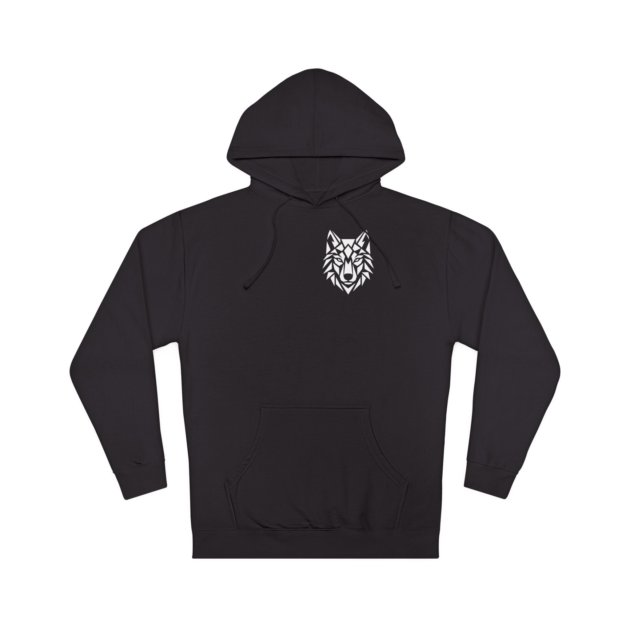 ShadowVector Essential Wolf Hoodie Black