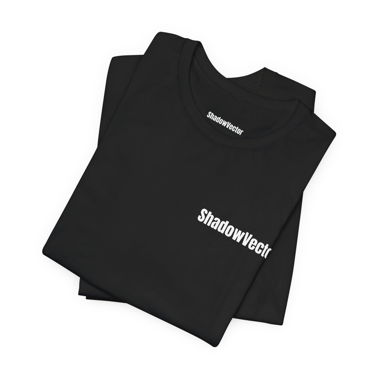 ShadowVector: Geometric Wolf Tee Black