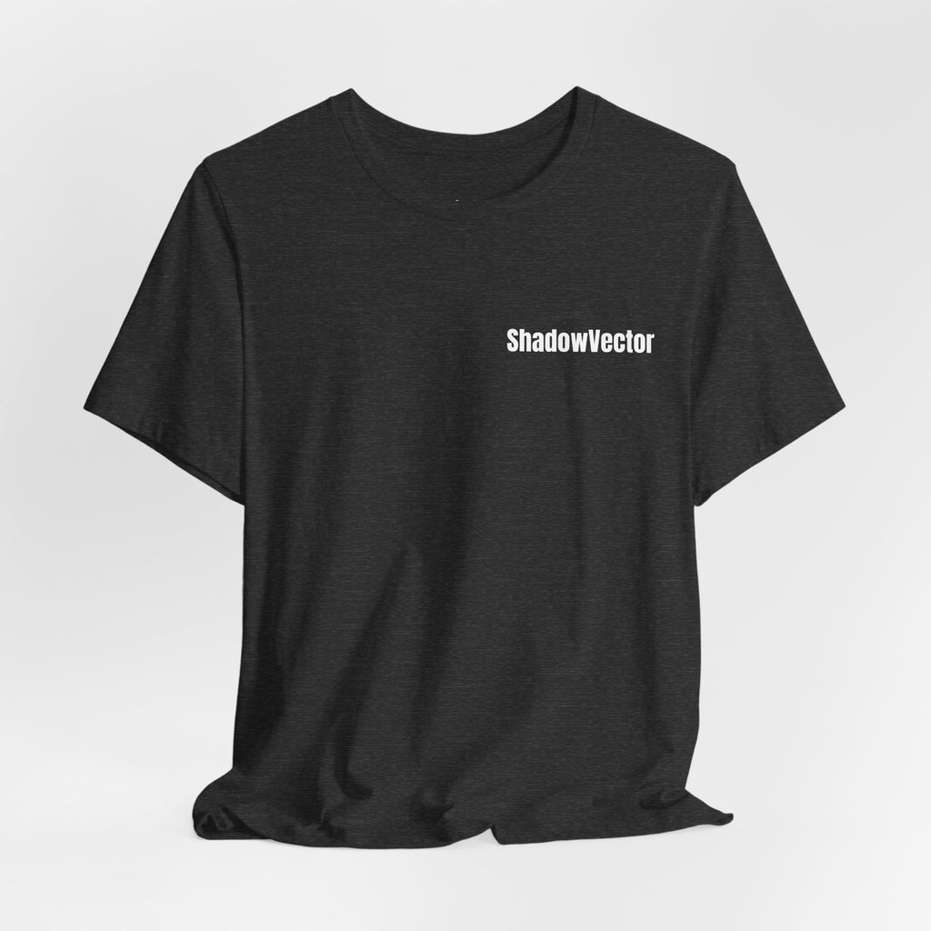 ShadowVector Geometric Wolf Dark Grey Heather Graphic T-Shirt